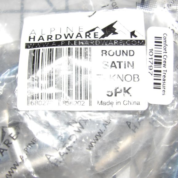 5 Pack Alpine Hardware Premium Euro Style Bar Handle Pull 1.75" Cabinet Hardware - Picture 2 of 4